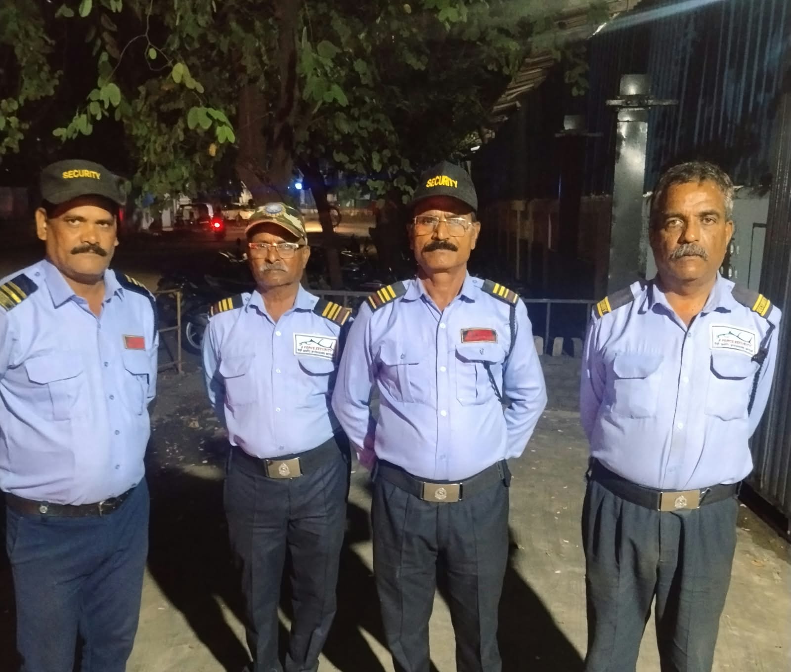 A Force Security guards standing together